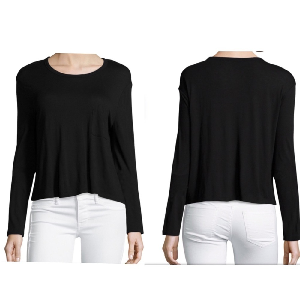 Alexander Wang Classic Long-Sleeve Tee Black Size S